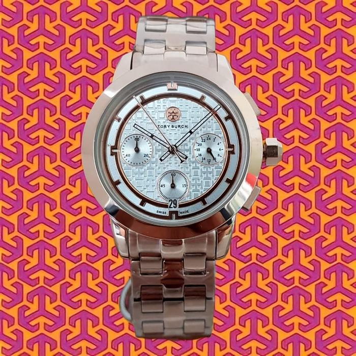 (Jual-1225) Jam Tangan Wanita T0RY BVRCH Original TB1025 TB1026 Stainless Steel
