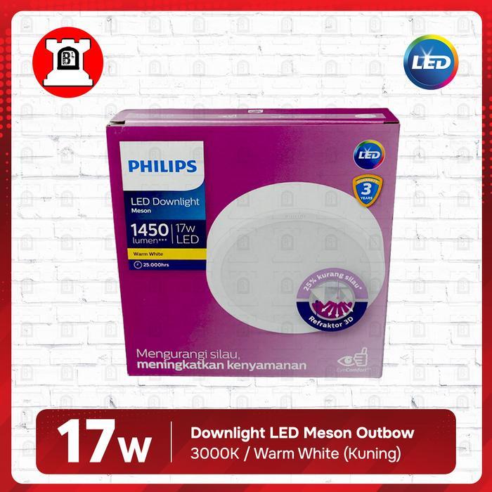 Lampu Philips Meson Downlight Plafon LED 59472 150 17W Outbow Bulat