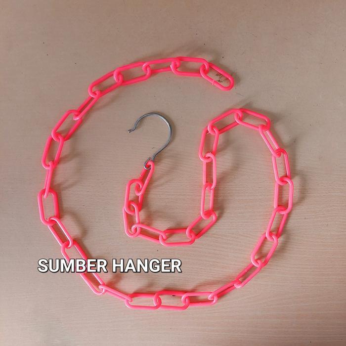 Rantai gantungan baju plastik Rantai display baju