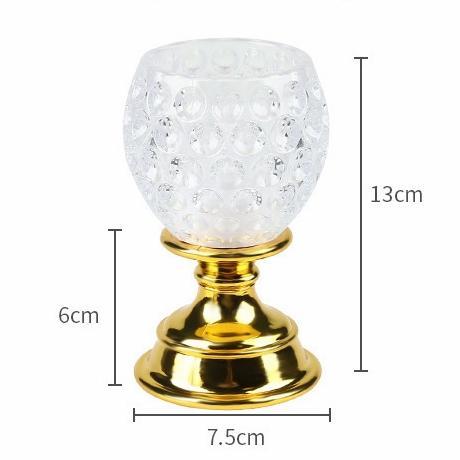 Lampu Led Lilin Portable Gelas Kristal Kado Souvenir Nikah Bday Mjrah
