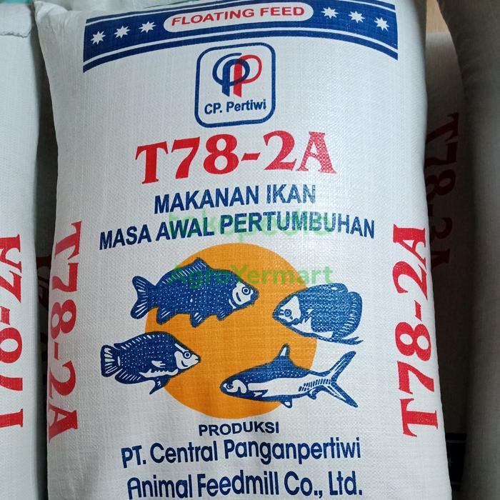 PAKAN PELET IKAN "TURBO T78-2A" Gurame,Nila,Mas,Bandeng Kemasan 500 gr