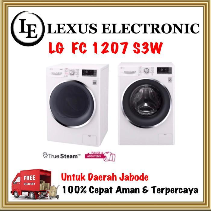 MESIN CUCI FRONT LOADING LG FC1207S3W FC 1207 S3W LG 7KG - STEAM