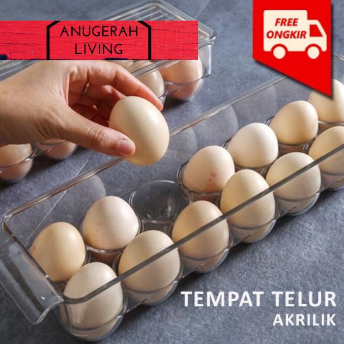 Mago - Tempat Penyimpanan Telur Akrilik Kontainer Box Kulkas