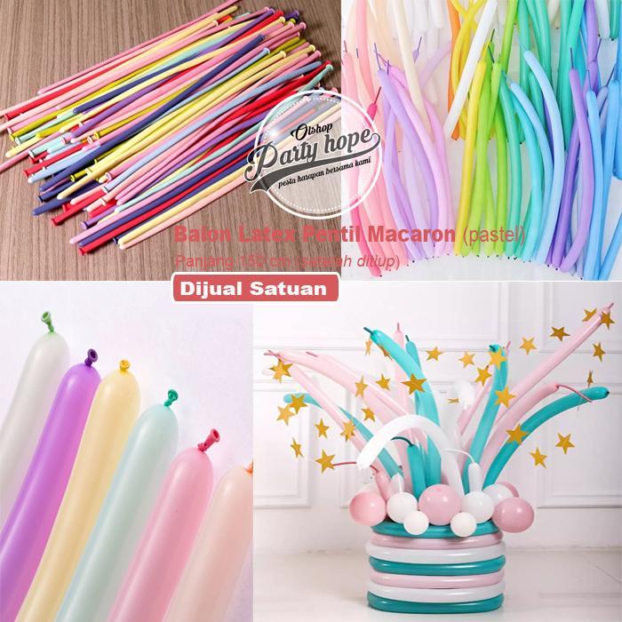 Balon Latex Pentil Macaron pastel Balon Karet Twist Pastel magic MURAH