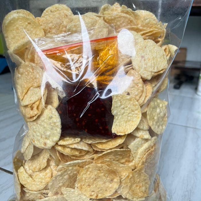 "New" Opak Singkong Coin / Berat 500 Gram / Opak Coin Cemilan