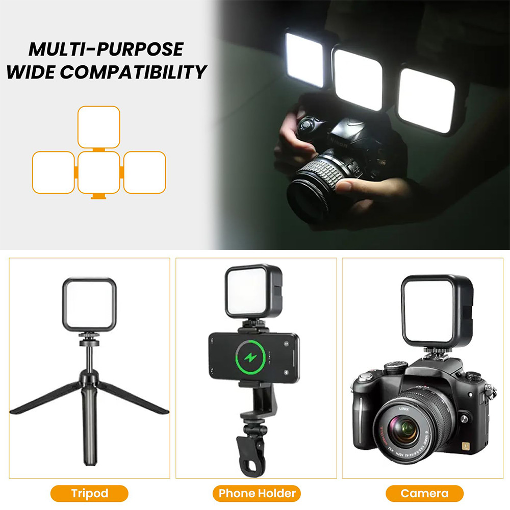 Pocket RGB Fill Light Portable LED Light Video Mini Fill Light For Camera Smartphone for GoPro