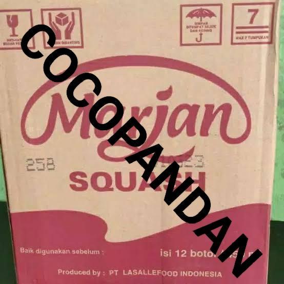 Sirup Marjan Squash Cocopandan Isi 12botol