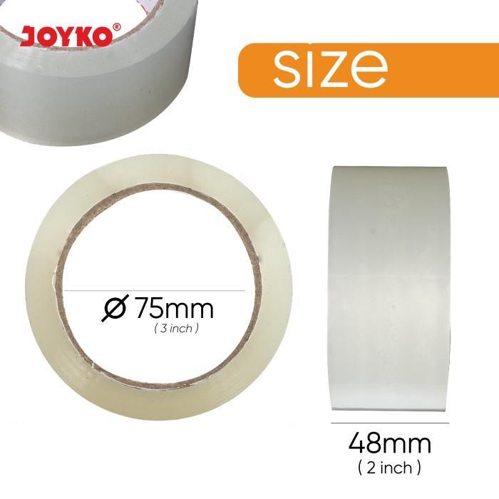 Opp Tape Lakban Bening Joyko OPP-1-50M ~ 100M 48mm Strong Adhesive