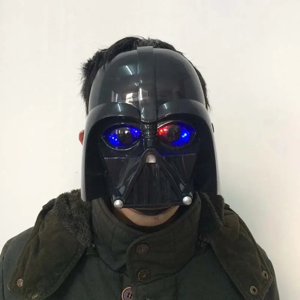 LED Light Mask Helmet Halloween Christmas PV Darth Vader Mask Soldiers Luminous Masks