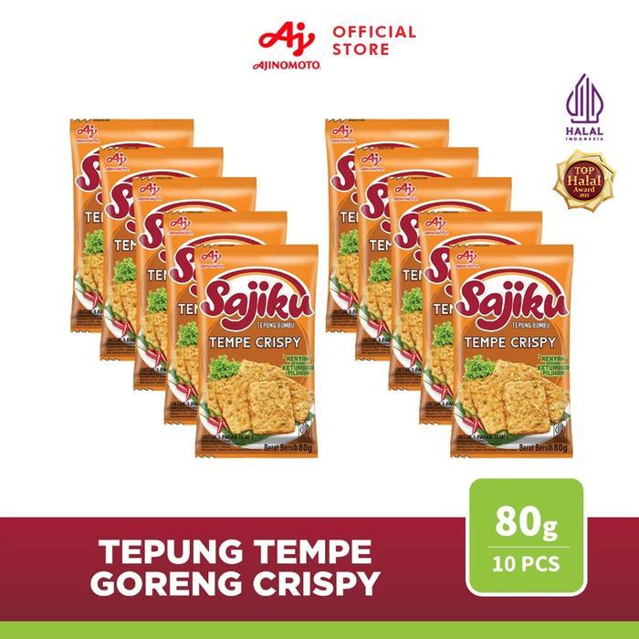 Sajiku Tepung Bumbu Tempe Crispy Sachet 80G (10 Pcs)