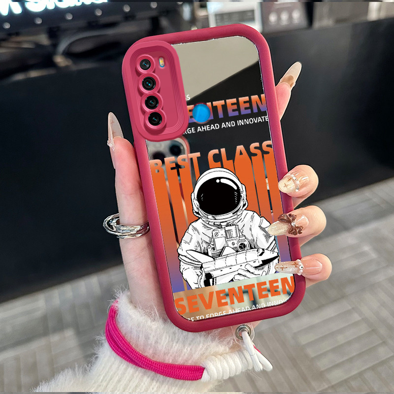 Casing Hp untuk Xiaomi Redmi Note 8 Note 8T Case Casing astronot pola Silikon Softcase Kasing HP tal