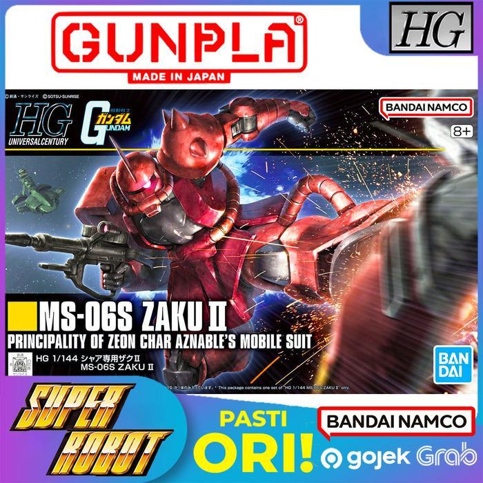 BANDAI HG MS-06S CHAR'S ZAKU II (CHAR AZNABLE CUSTOM) - HGUC REVIVE