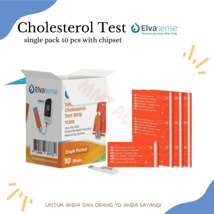 ELVASENSE STRIP KOLESTROL // STRIP ELVASENSE KOLESTROL ISI 10 PCS