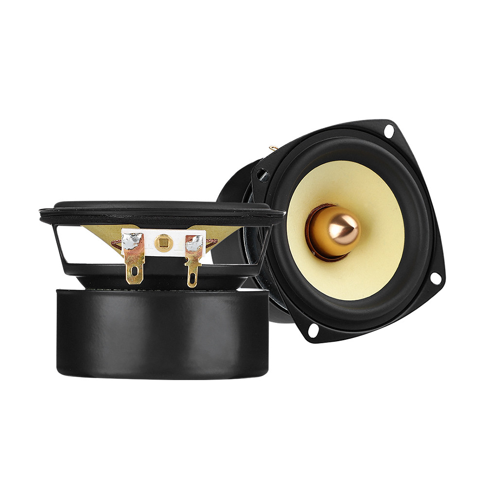 AIYIMA 2Pcs 3 Inch 4/8 Ohm 25W Speaker Full Range Audio DIY Audio Bookshelf Speakers Round Sqaure