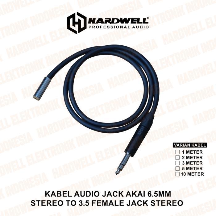 Promo Kabel Audio Hardwell Jack Akai Stereo To Jack Female Akai 3.5Mm Jack Phone