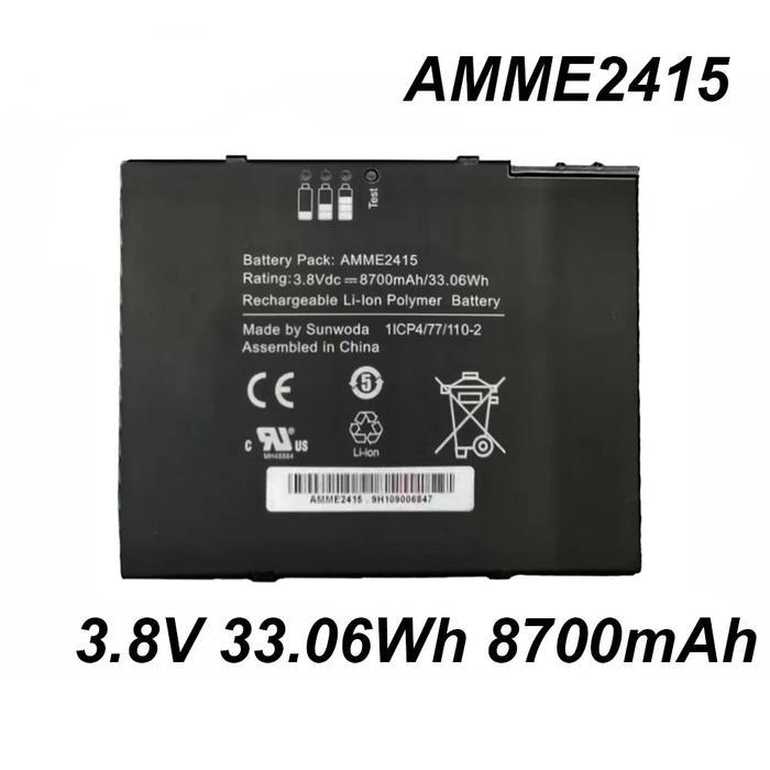 Baterai AMME2415 3.8V 33.06Wh 8700mAh Laptop For Fujitsu Zebra ET50 ET55 Series Tablet Computer