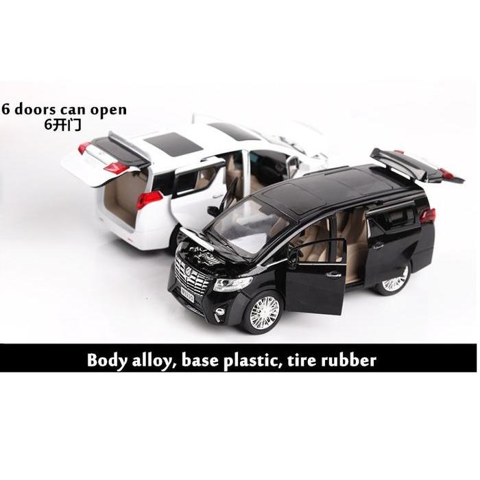 Toyota Alphard 1:24 Diecast Mobil XLG Besi Alloy Miniatur Pajangan