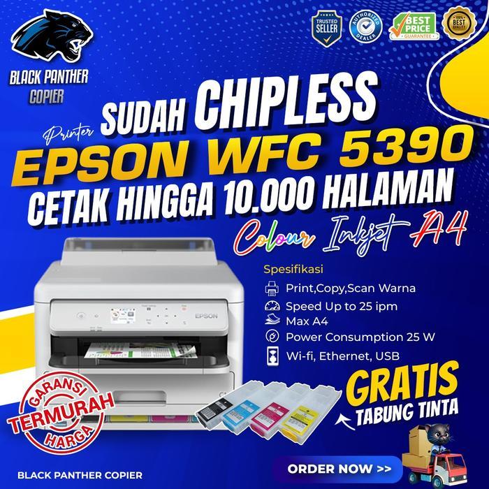 TEREMURAHTERLARIS READY SILAHKAN DIORDER GRATIS PACKING KAYU - CHIPLESS EPSON WORKFORCE PRO WFC5390