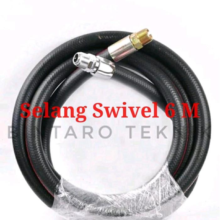 Selang Swivel SPBU Pertamini Pommini 6 meter Selang Nosel Selang Nozel Nozzle Nozzel Pertamini