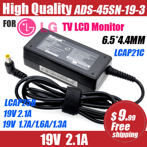 19V 2.1A /1.6A for LG Monitor LCD TV AC Adapter Power Supply cord 32LH510 LCAP21C LCAP25B