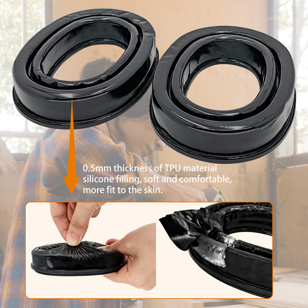 Tactical Headset Adapter Gel Ear Pad for 3M Pelto Sport TACTICAL 300 /500 Hearing Protection Headset