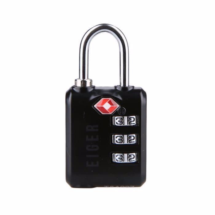 Eiger Zinc Travel Lock Original // Gembok Koper Berkualitas