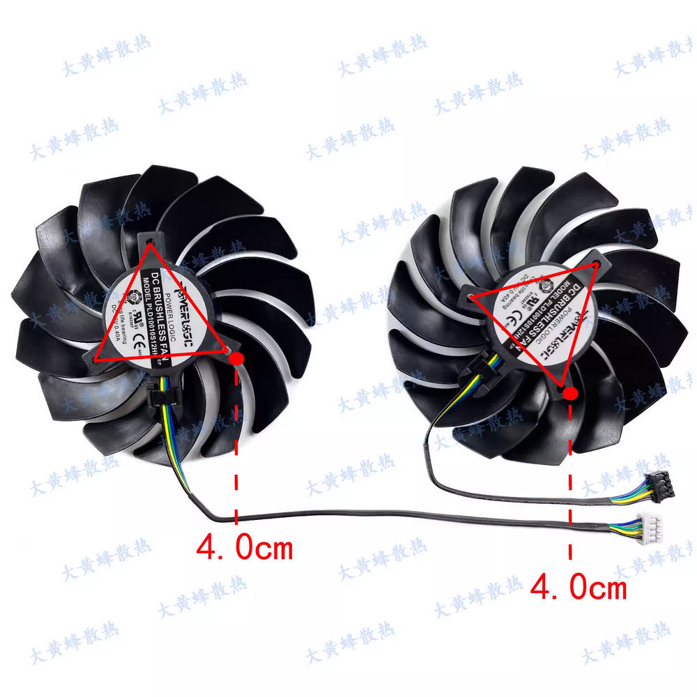 New the Cooling Fan for MSI RX6700XT 6750XT RX6600 RX6600XT RX6650XT MECH 2X Graphic Video Card
