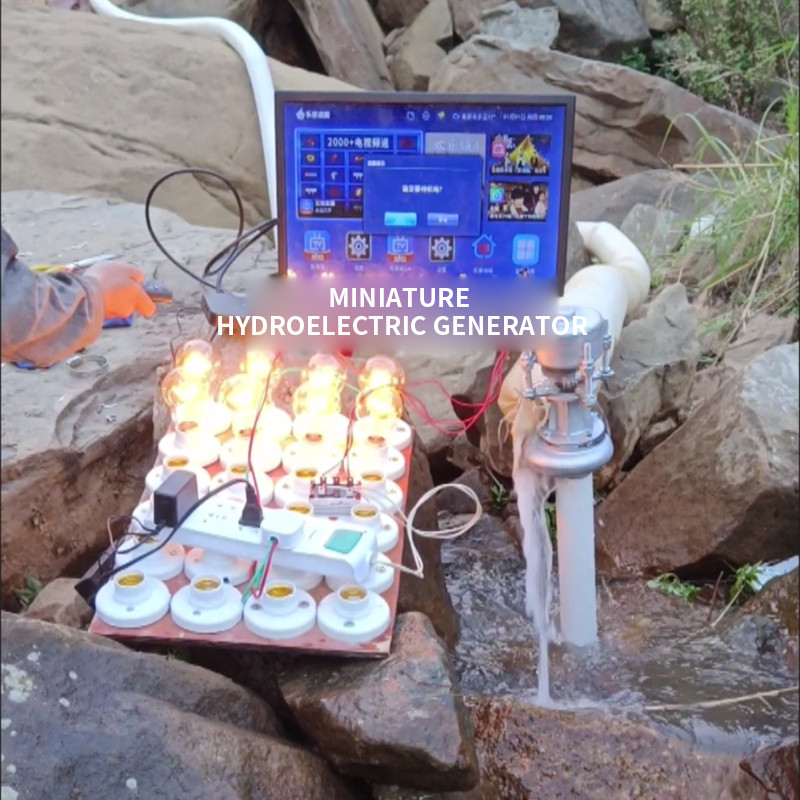 Mini Hydroelectric Generator 300W 50Hz 220V High Power with Display Screen for Lighting, Computers,