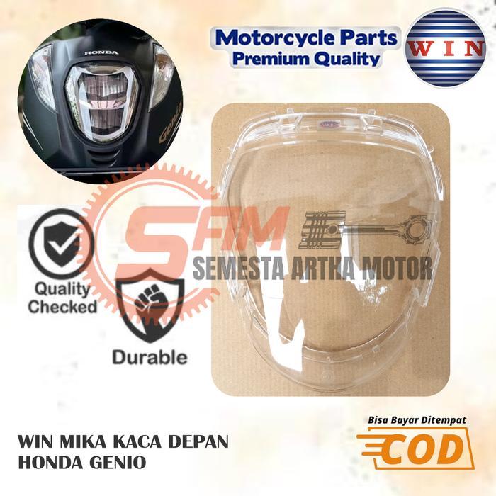 Mika Kaca Depan Honda Genio Series Headlamp Kaca Lampu Motor Matic