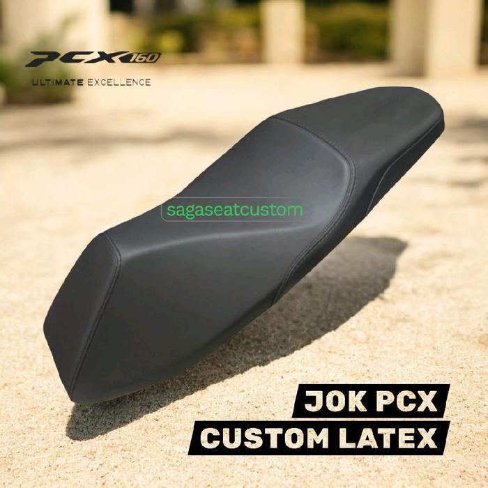 Jok PCX 160 custom latex kulit mbtech premium carera rangka original