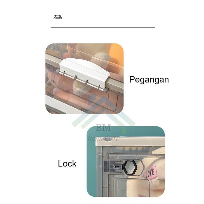 Kotak Lipat / Storage Box Lipat / Folding Container Box / Tempat Baju / Lemari Baju Plastik Redy