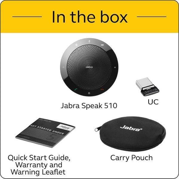 Jabra Speak 510 Wireless Bluetooth Speakerphone Portable