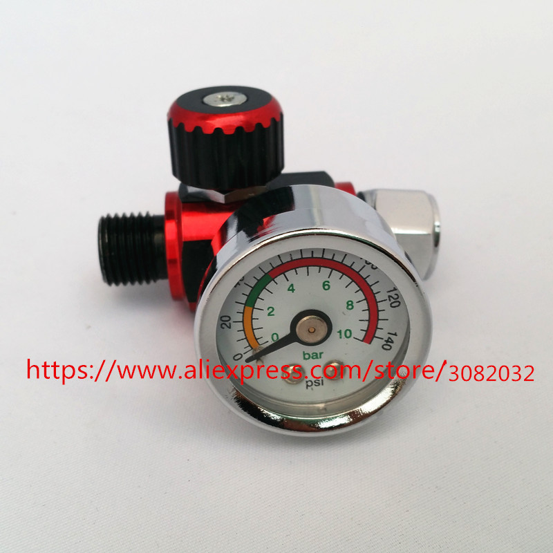 Spray Gun Air Regulator Gauge & Air Spray In-Line Water Trap Filter Tools Paint Spray Gun Regulator 
