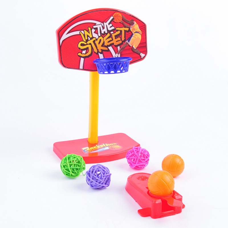 Puzzel Bird Toys Mini Basketball Hoop Parrot Toys Interactive Birds Tools Plastic Birds Accessoires 
