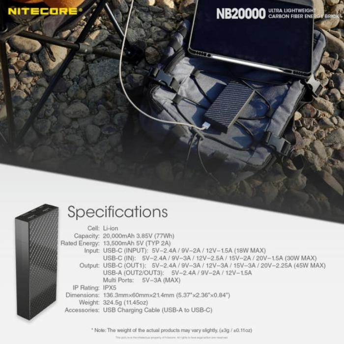 Diskon Power Bank Nitecore Nb20000 Energy Brick