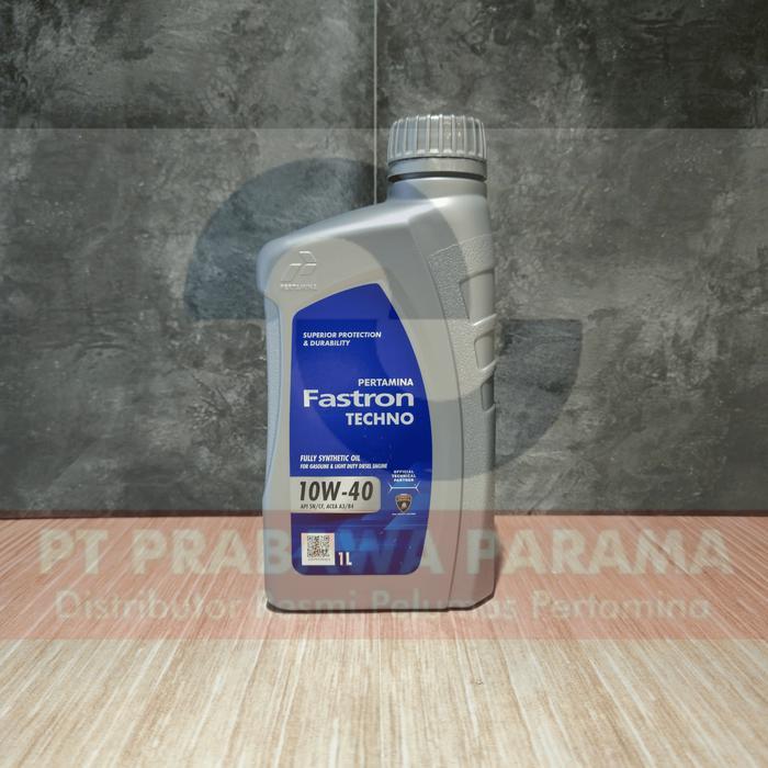PERTAMINA FASTRON TECHNO SN/CF 10W-40 1 LITER - OLI MOBIL ORIGINAL
