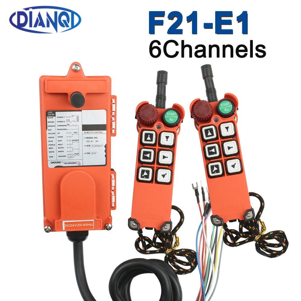 JUAL  F21-E1 Arrow 220V 380V 24V 12V Industrial Remote Controller Switches Hoist Crane Control Lift 