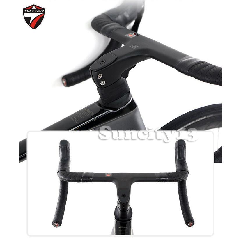 Bebas Ongkir DROPBAR INTEGRATED HANDLEBAR TWITTER CARBON DROPBAR