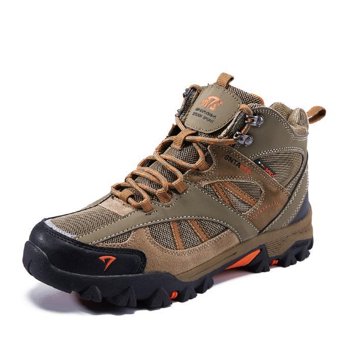 Wildshell - Sepatu Gunung Beige Brown Hiking & Mendaki Outdoor Outsole Tpr Rubber Atasan Pu