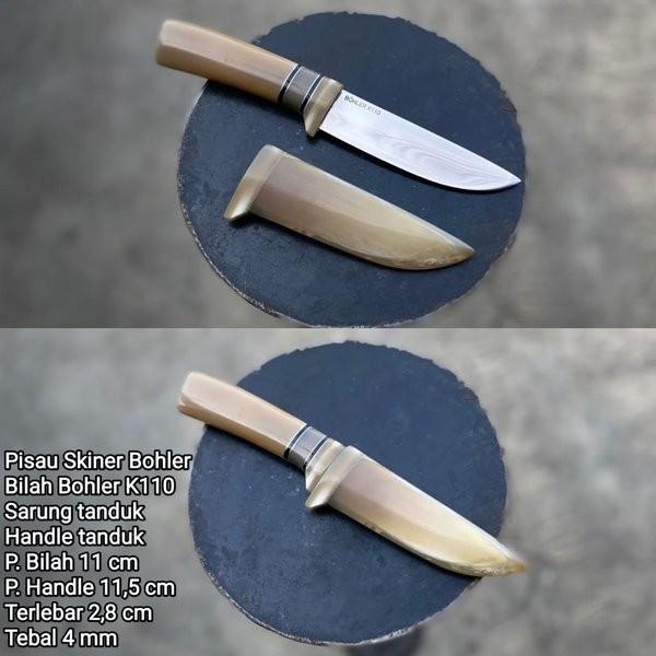 JM Pisau bohler k110 pisau full tanduk kualitas premium