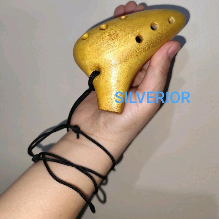 Alat musik tiup potato flute seruling wooden ocarina tsuchibue okarina kayu