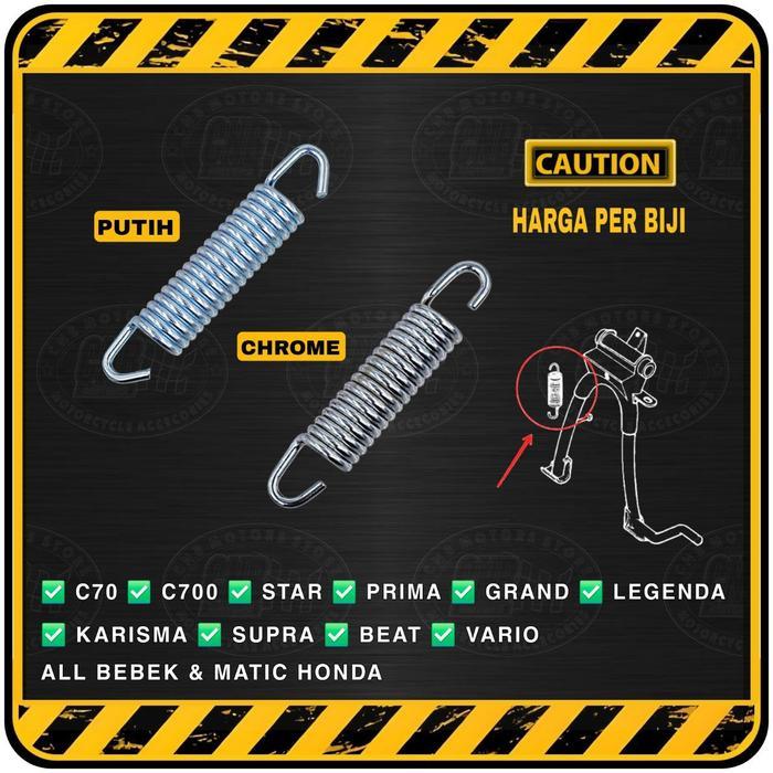 Per / Pir / Ver Jagang Tengah / Standar Dua CHROME Honda Bebek & Matic C70 GRAND KARISMA BEAT VARIO