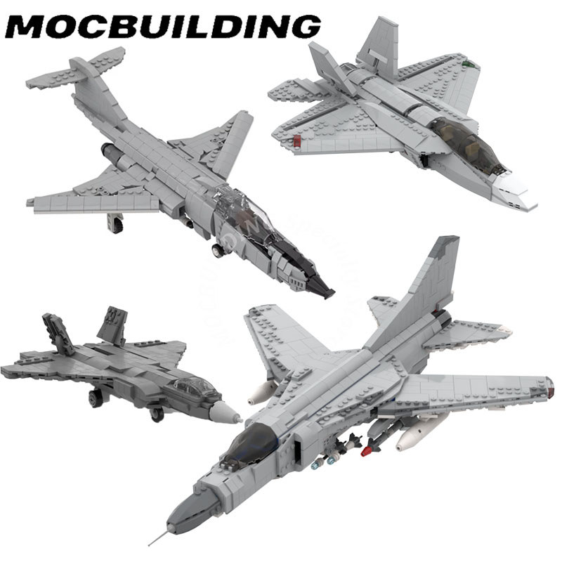 F-101 Supersonic Jet Fighter Mig-23 Model MOC Building Blocks Bricks DIY Construction Toys Birthday