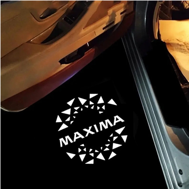 LED Car Door Light HD Courtesy Welcome Laser Logo Projector Lamp for NISSAN MAXIMA Logo 2004-2020