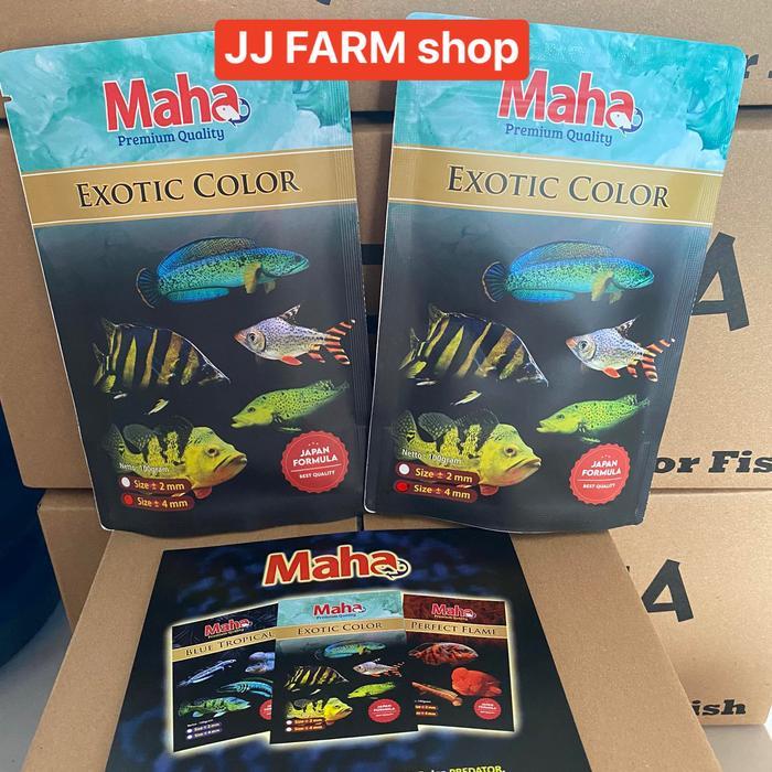Pelet pakan ikan predator SINKING MAHA EXOTIC COLOR channa pbas dll