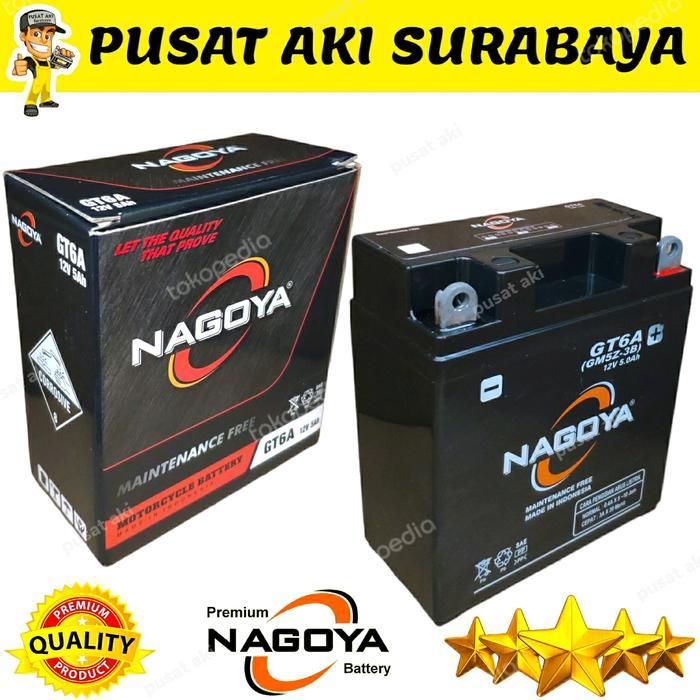 Original Accu Kering Nagoya Gt6A Motor Smash Vega Zr Supra X Legenda