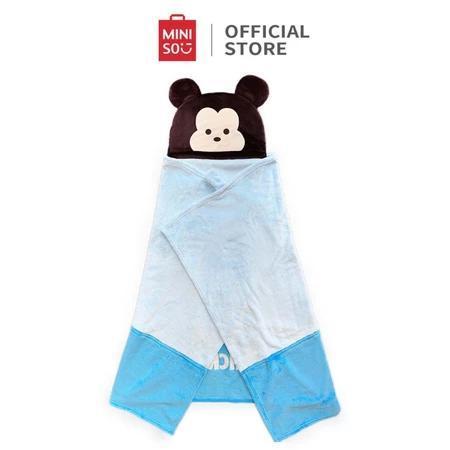 Miniso X Disney Hooded Blanket Selimut Lembut dengan Penutup Kepala Lucu Selimut Hoodie Karakter