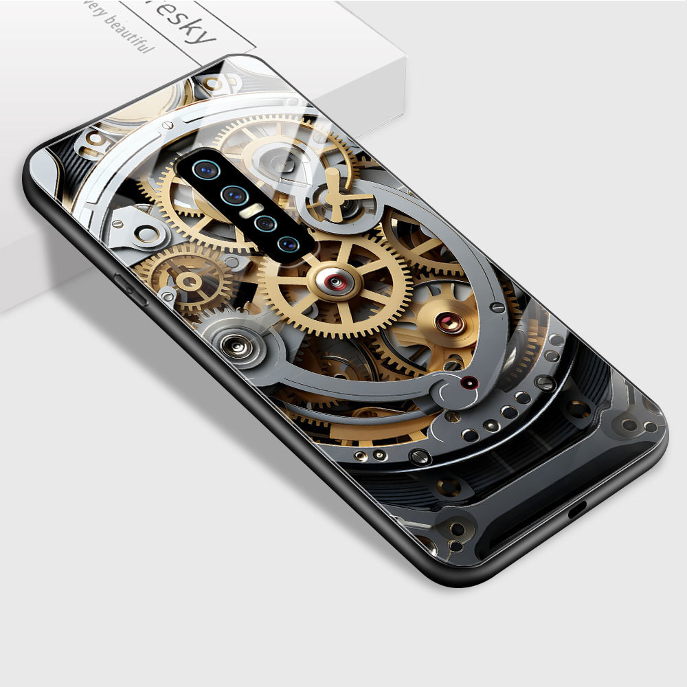 HardCase Kaca Casing For VIVO V17 Pro Case Kesing Hp Phone DLJ A1-2790 BL