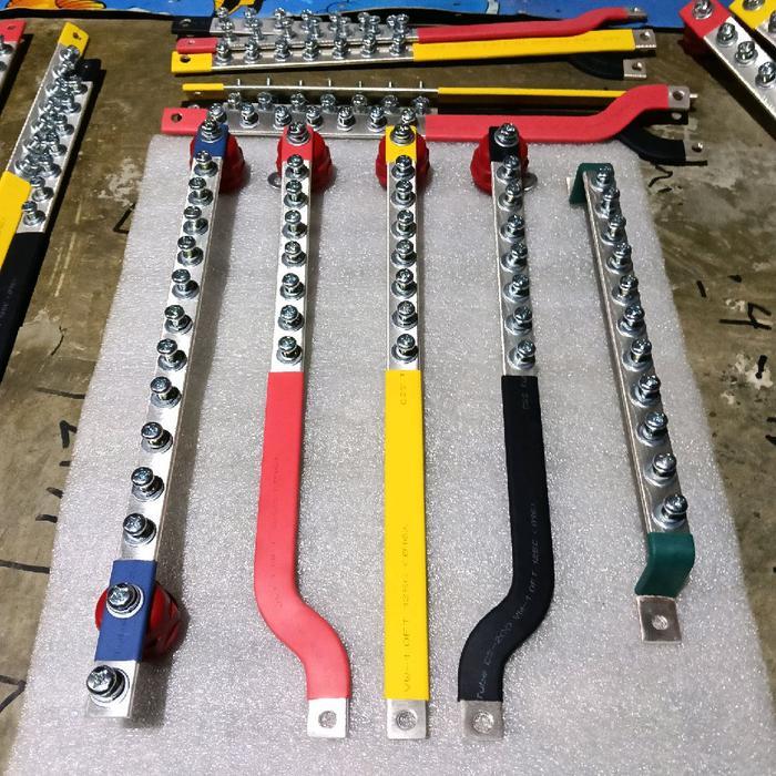 Busbar 315 Rstn+Ground Panjang 30Cm Untuk Mccb 30A/100A