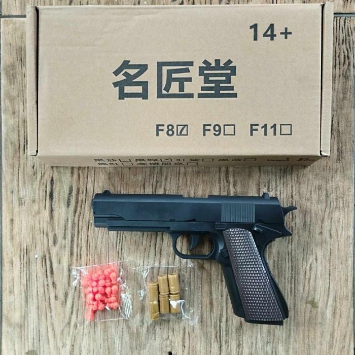 Mainan Anak Dart Blaster Model M1911 Auto Shell Eject Premium Version Bahan ABS